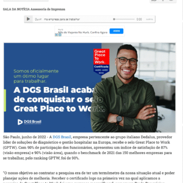 DGS Brasil é certificada como uma ótima empresa para se trabalhar – Jornal Itaquera